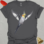 Grey Cockatiel Watercolor T-Shirt
