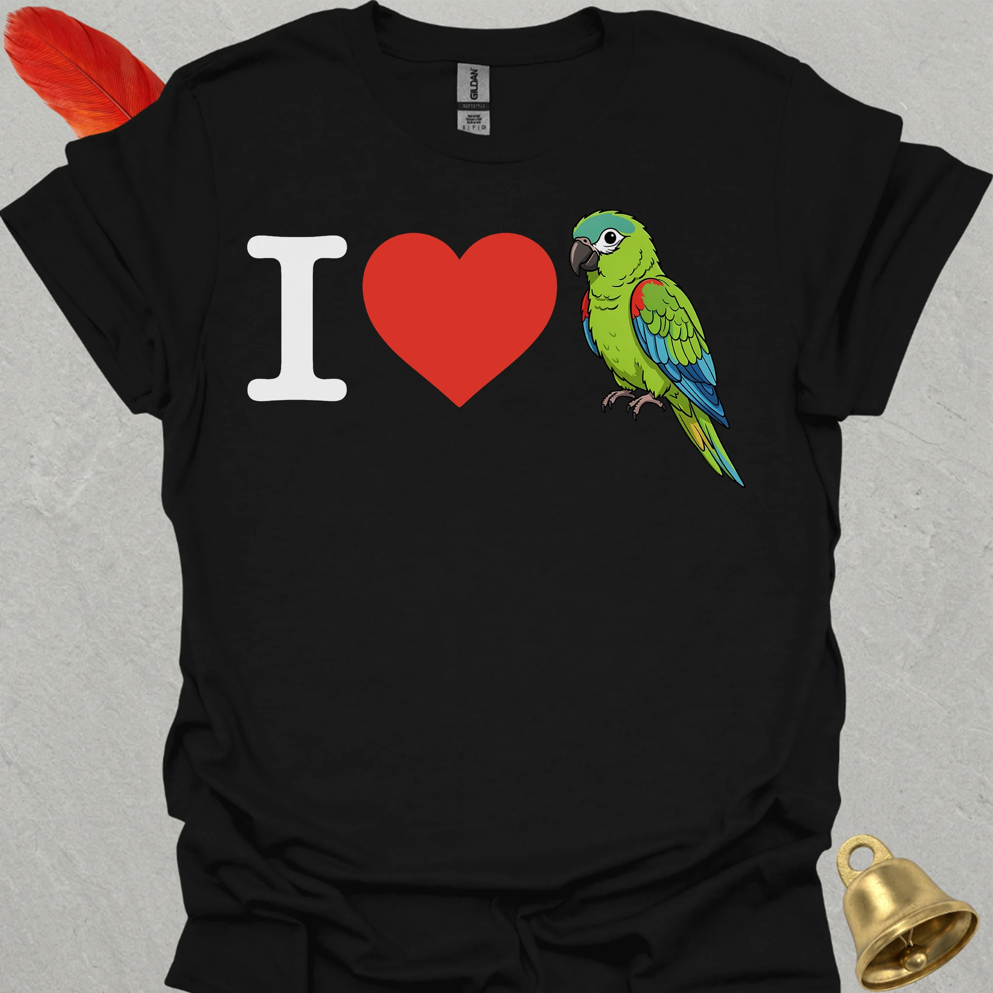 I Love Hahns Macaw T-Shirt