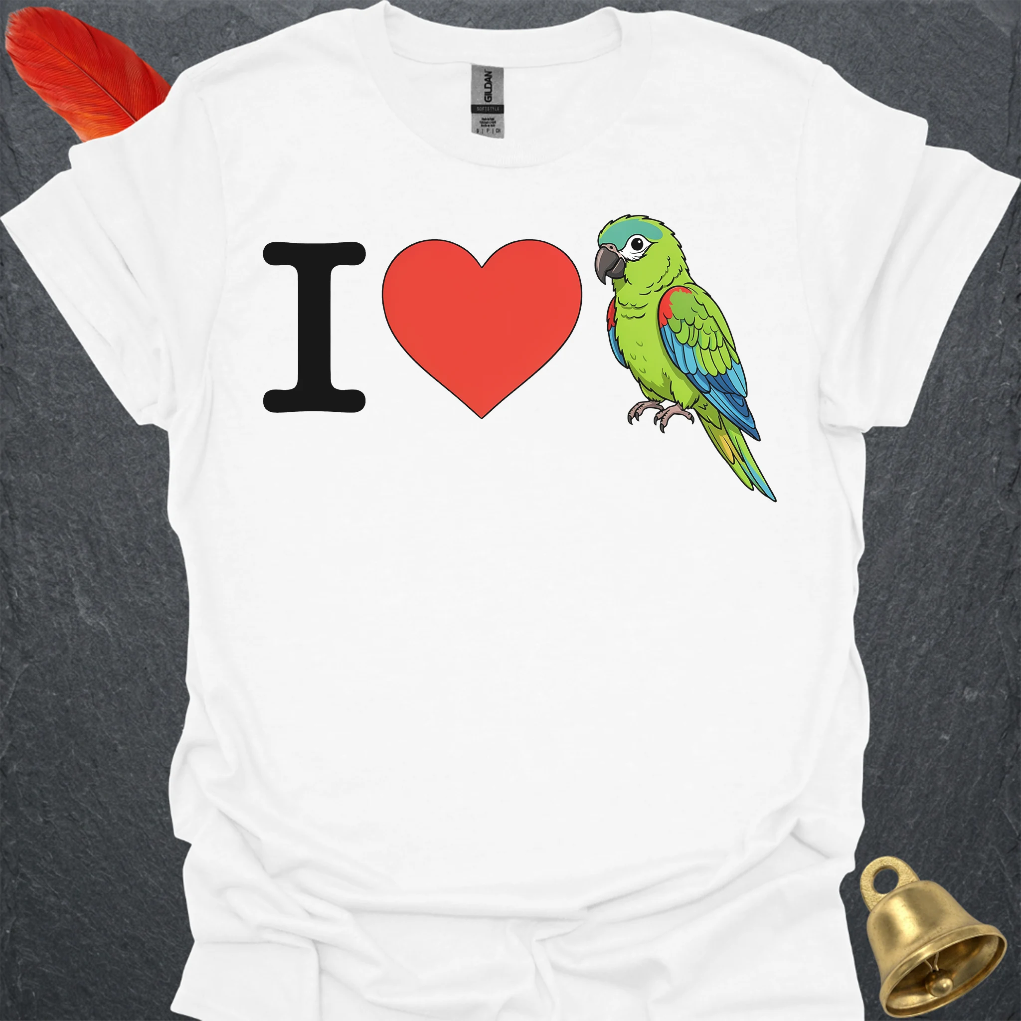 I Love Hahns Macaw T-Shirt