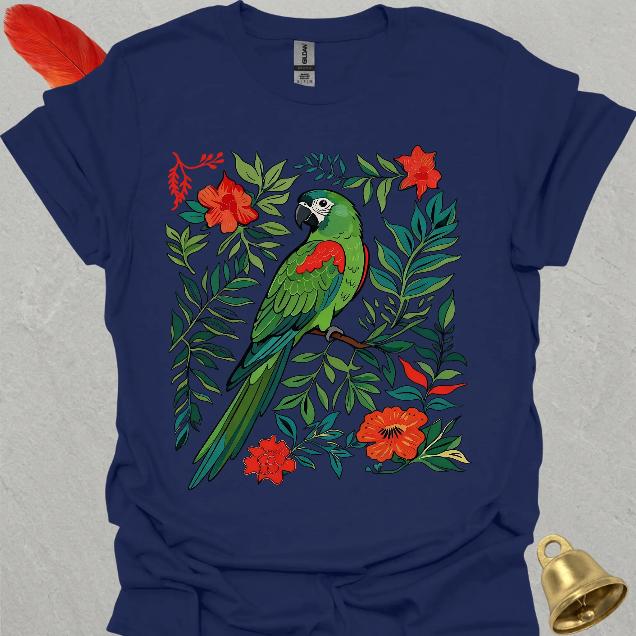 Hahns Macaw Boho Flower T-Shirt