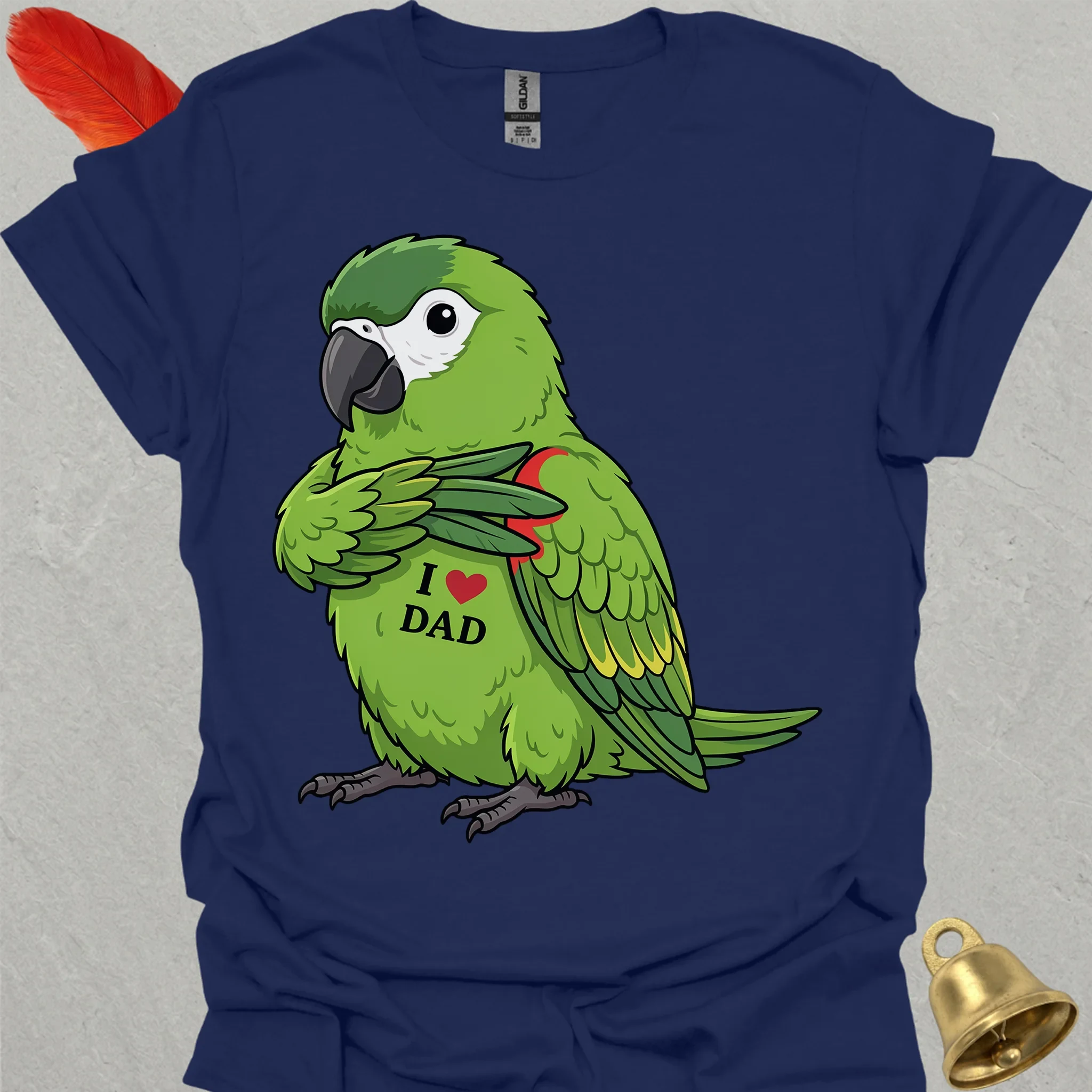 Hahns Macaw I Love Dad T-Shirt
