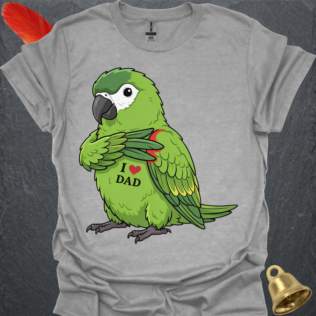 Hahns Macaw I Love Dad T-Shirt