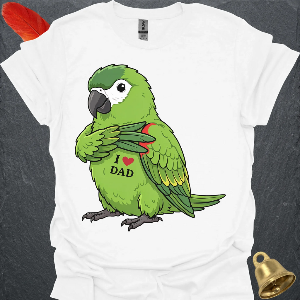 Hahns Macaw I Love Dad T-Shirt