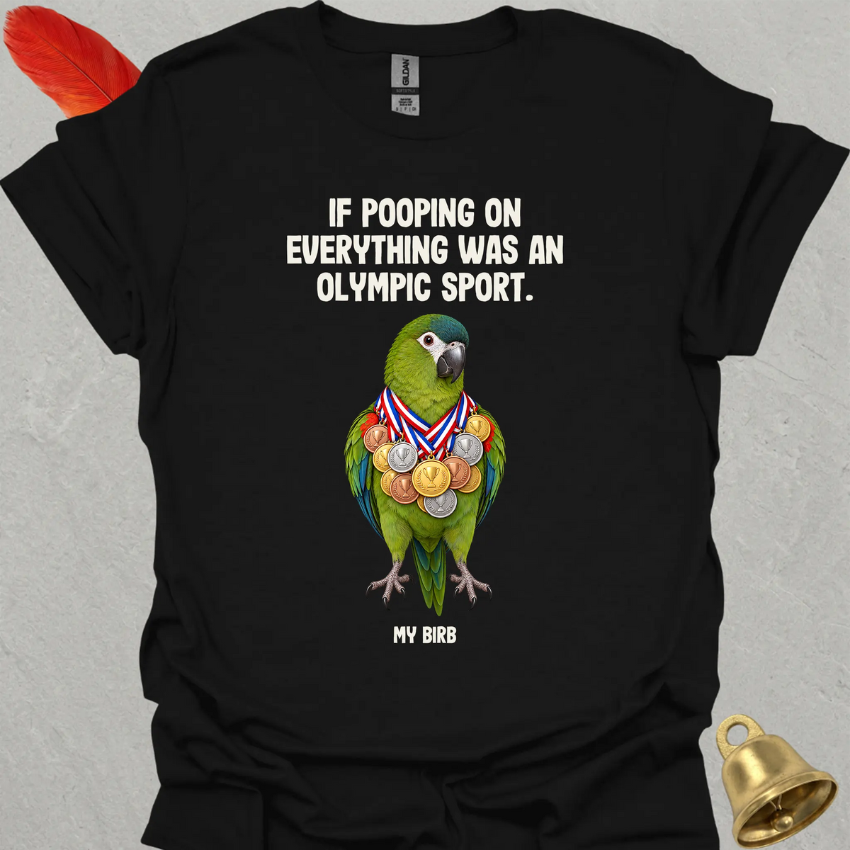 Hahns Macaw Olympic Pooper T-Shirt