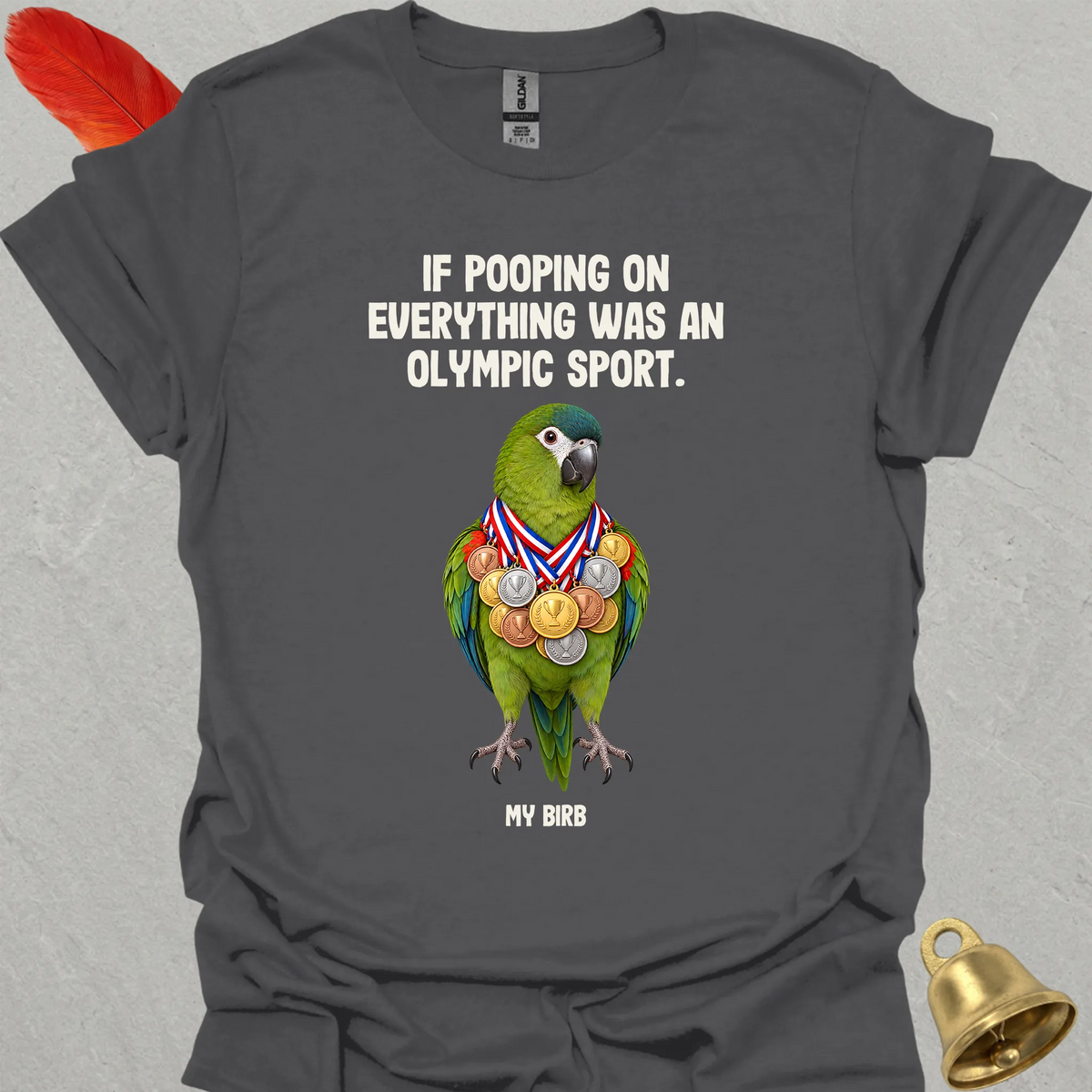 Hahns Macaw Olympic Pooper T-Shirt