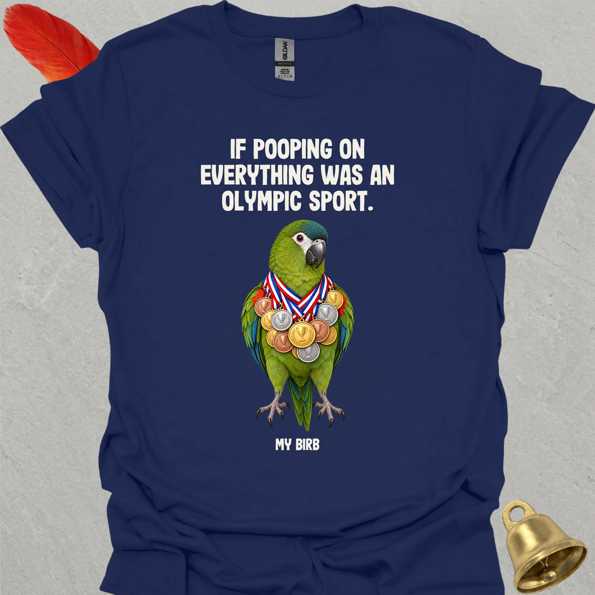Hahns Macaw Olympic Pooper T-Shirt
