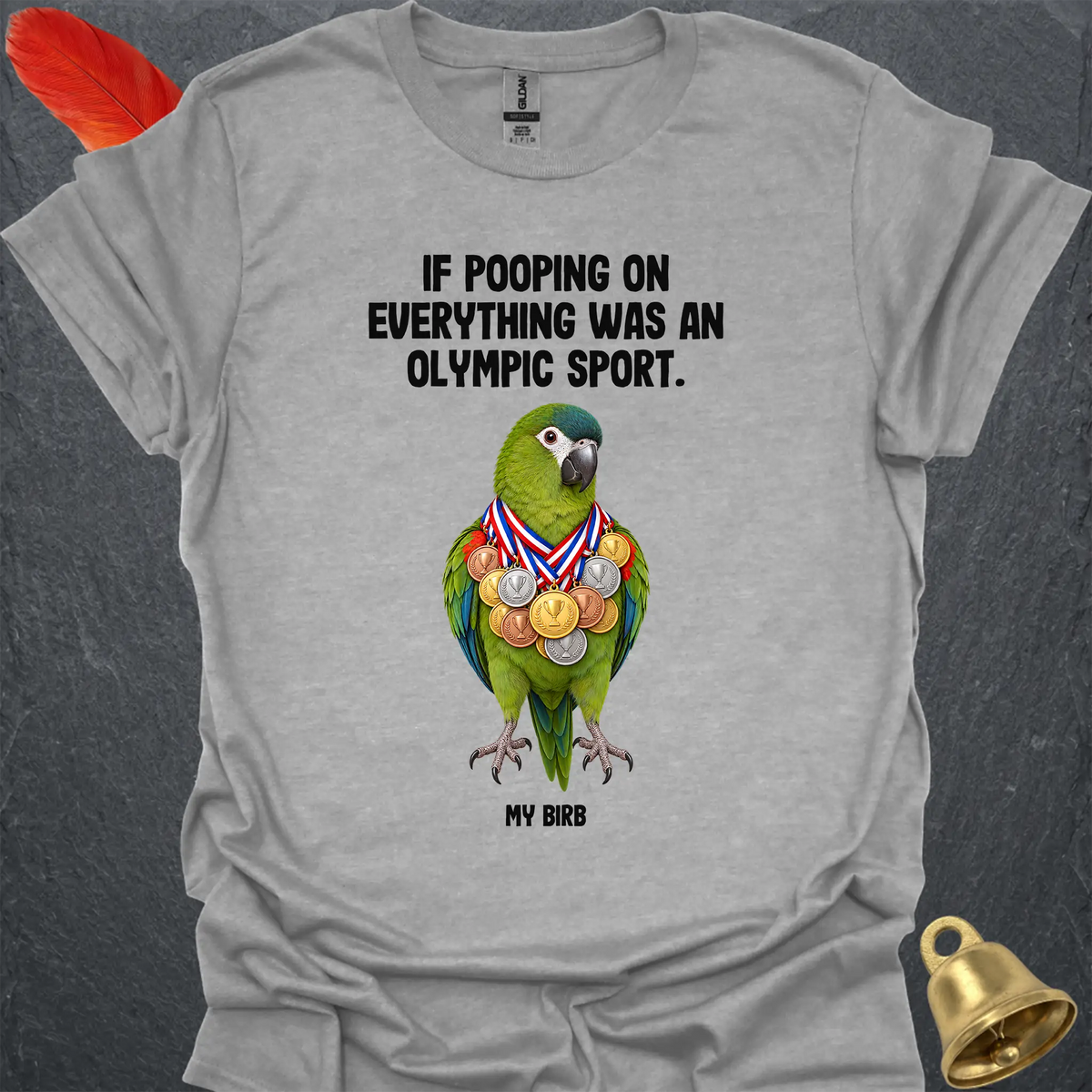Hahns Macaw Olympic Pooper T-Shirt