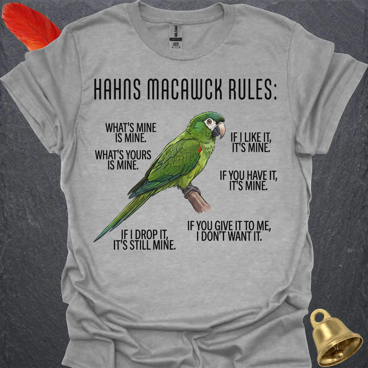 Hahns Macaw Rules T-Shirt