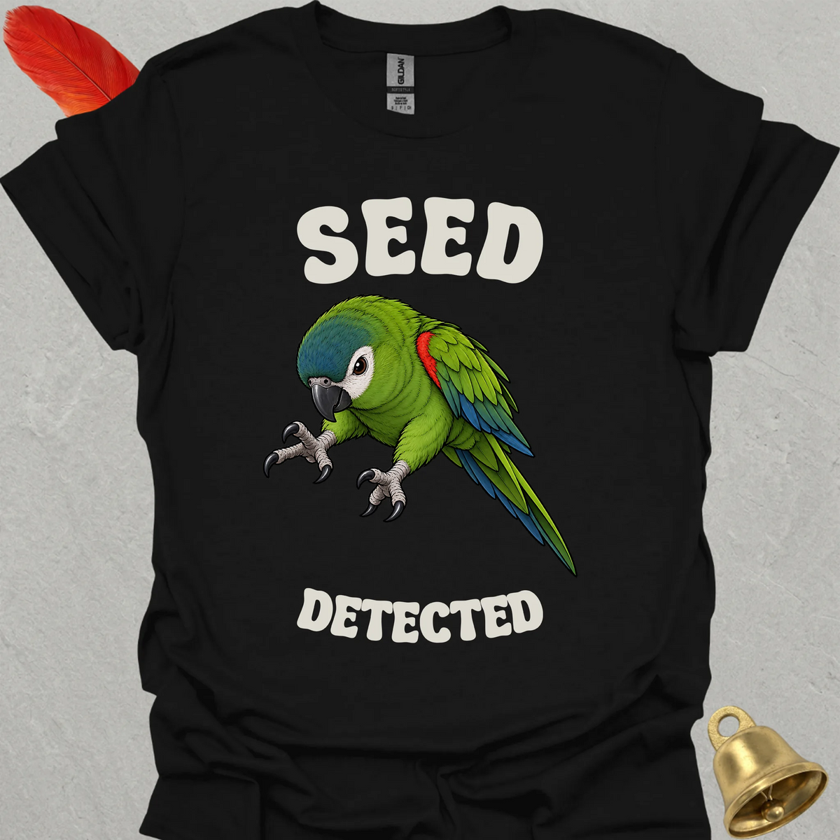 Hahns Macaw Seed Detected T-Shirt