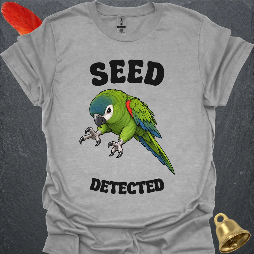 Hahns Macaw Seed Detected T-Shirt