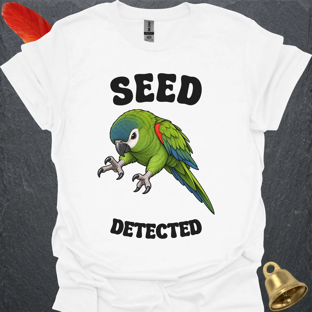 Hahns Macaw Seed Detected T-Shirt