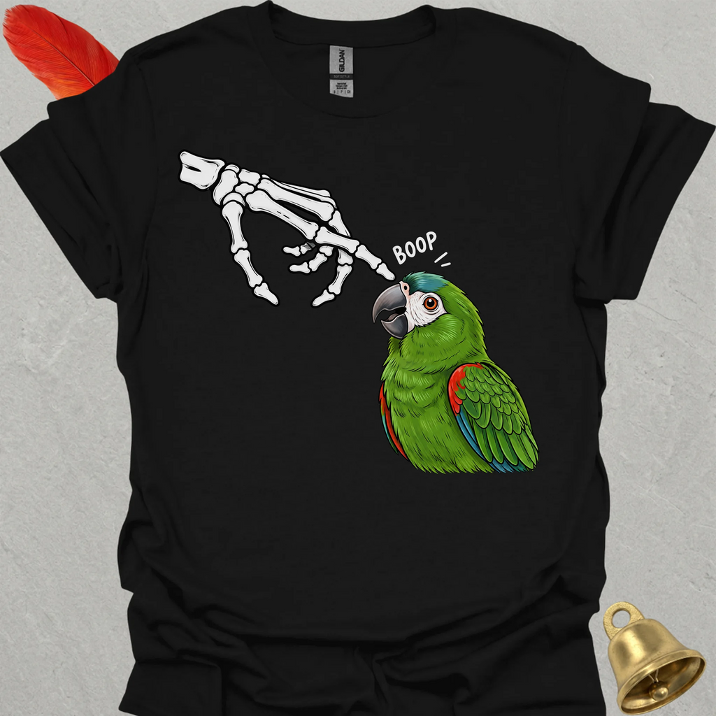 Hahns Macaw Skeleton Boop T-Shirt