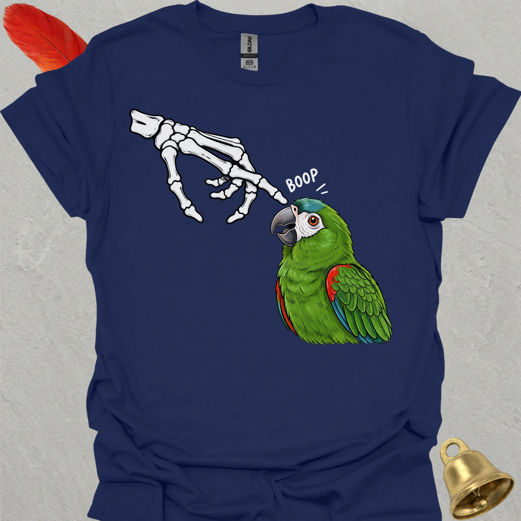 Hahns Macaw Skeleton Boop T-Shirt