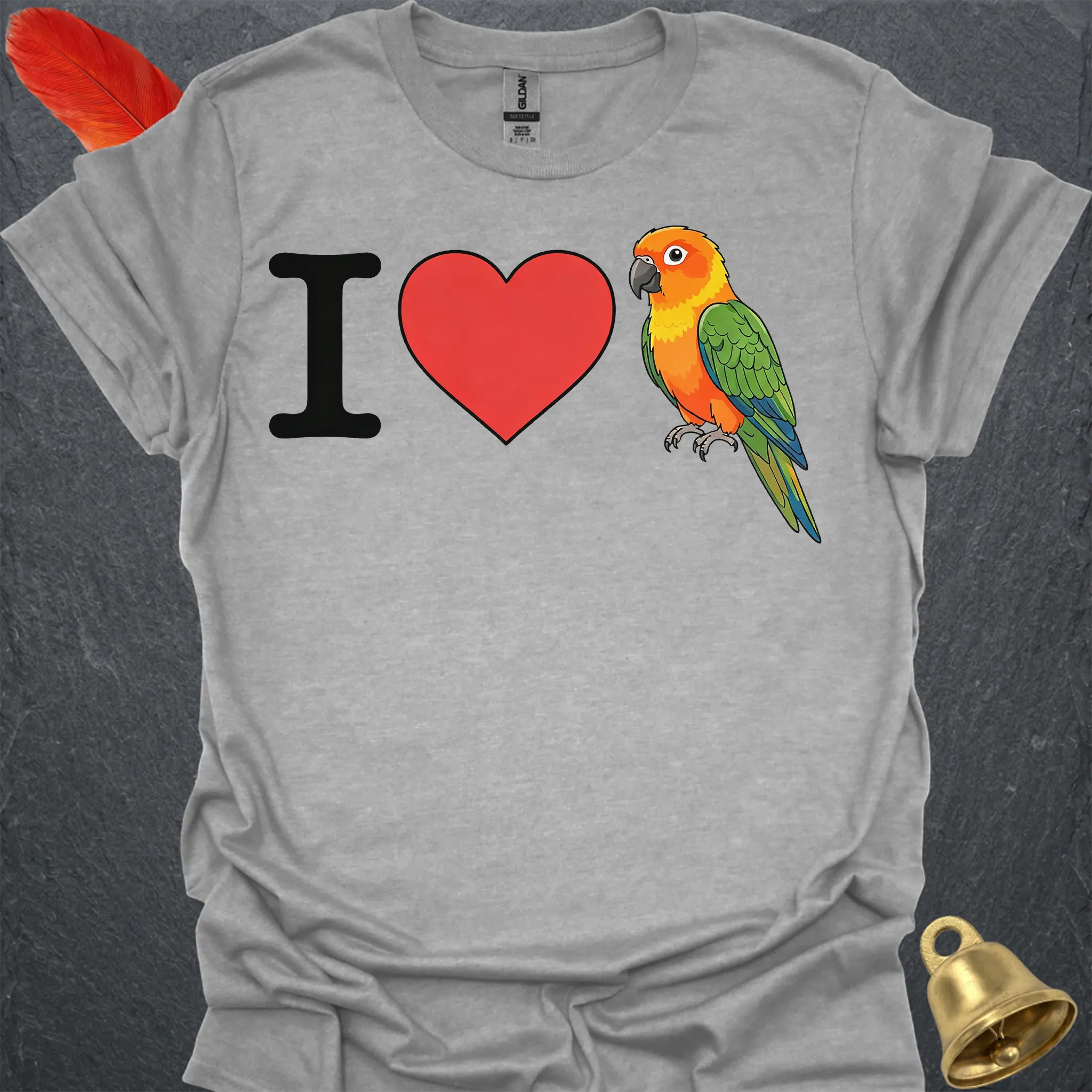 Jenday Conure I Love T-Shirt