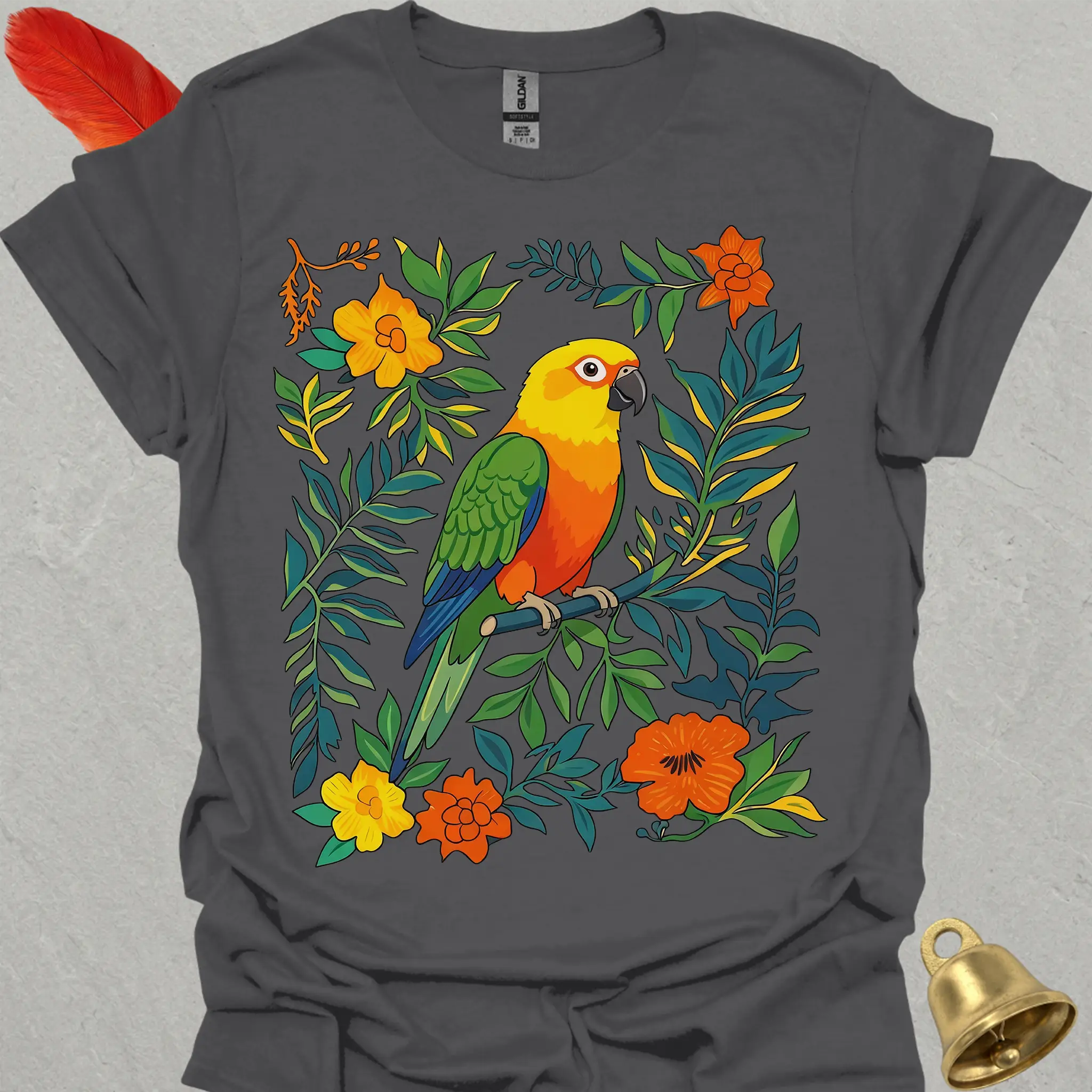 Jenday Conure Boho Flower T-Shirt