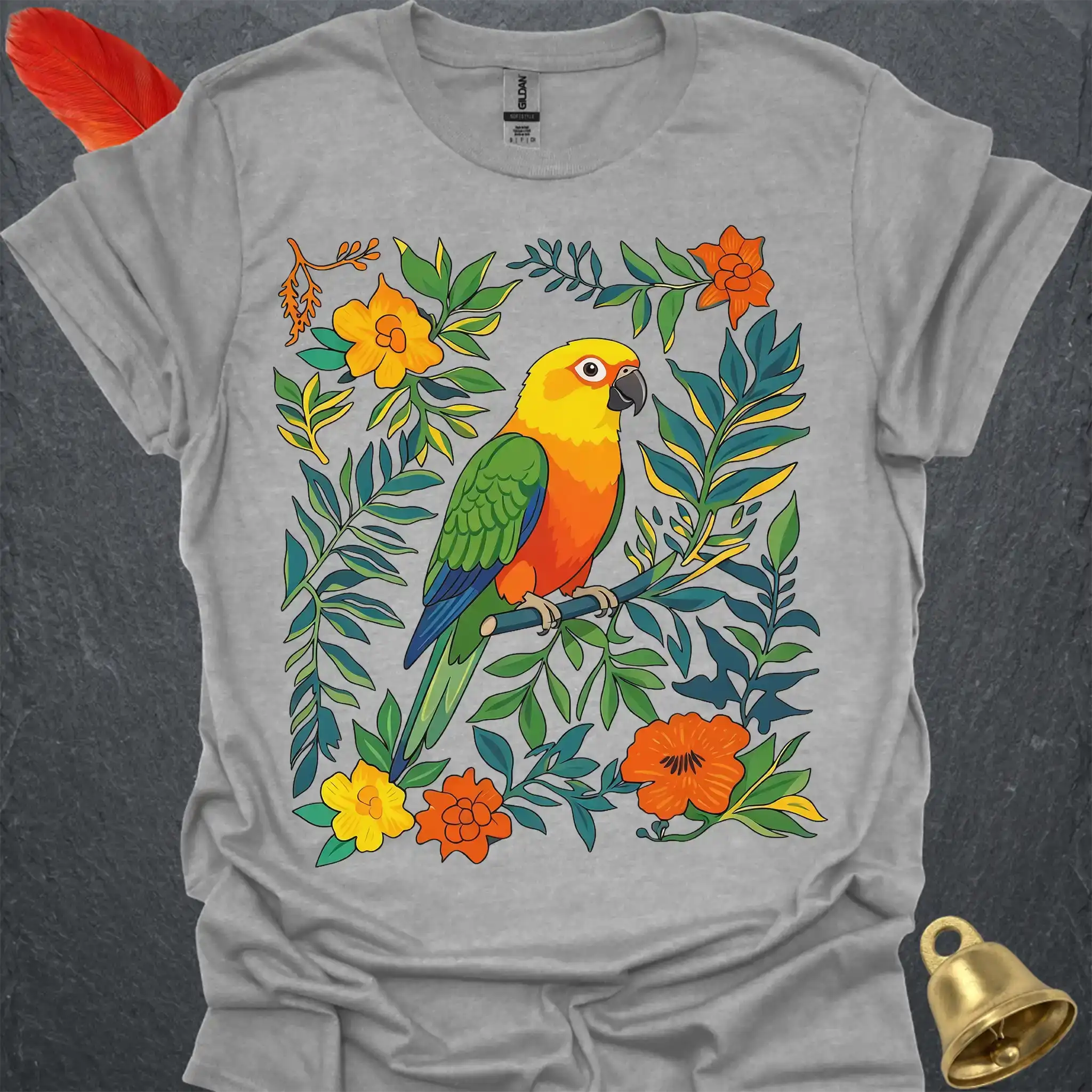 Jenday Conure Boho Flower T-Shirt