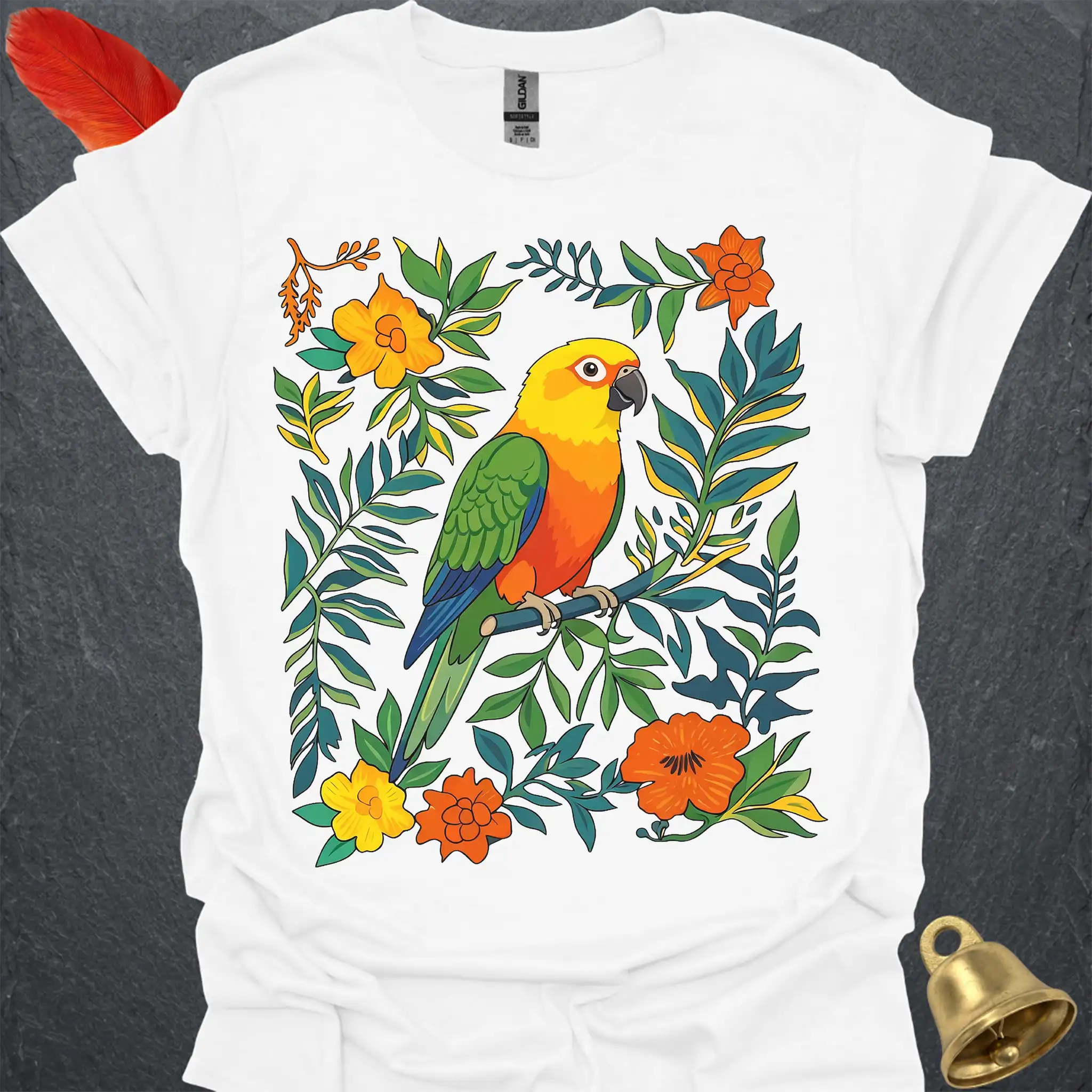 Jenday Conure Boho Flower T-Shirt