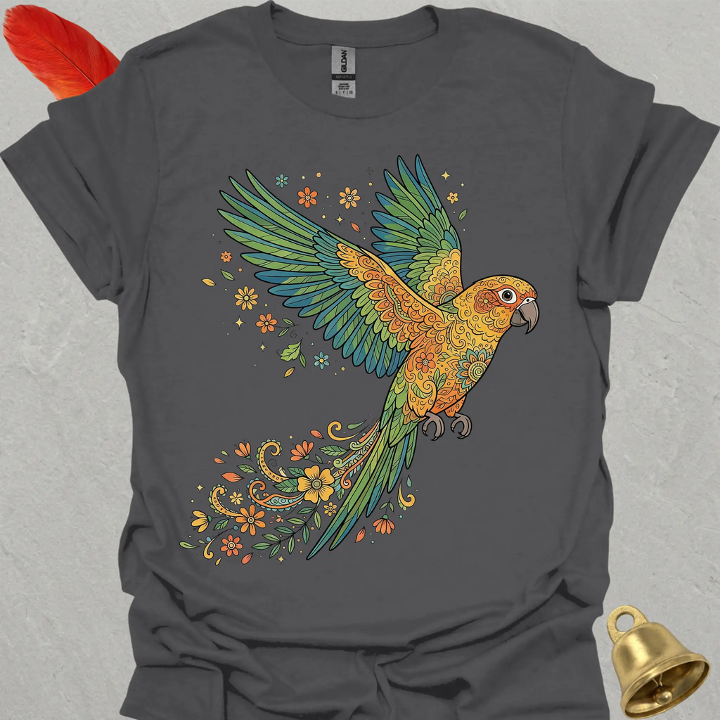 Jenday Conure Flying Flower T-Shirt
