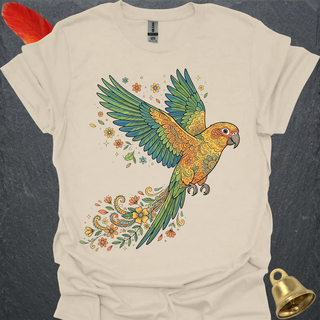 Jenday Conure Flying Flower T-Shirt