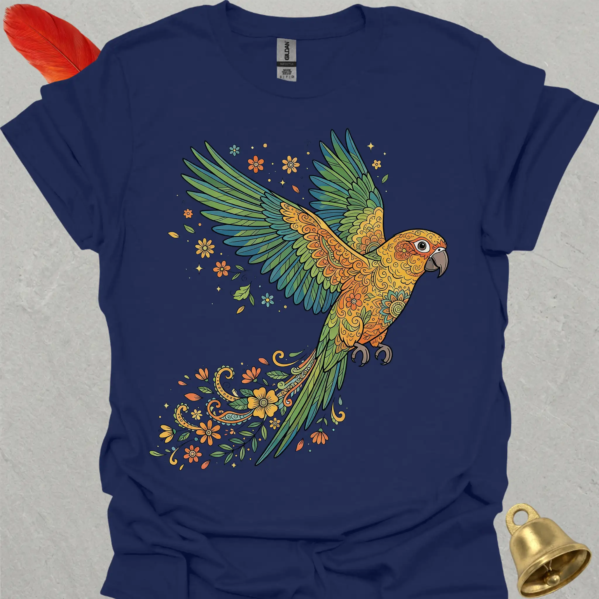 Jenday Conure Flying Flower T-Shirt