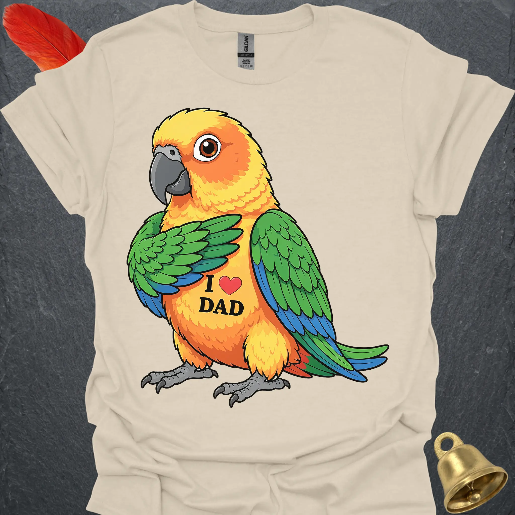 Jenday Conure I Love Dad T-Shirt