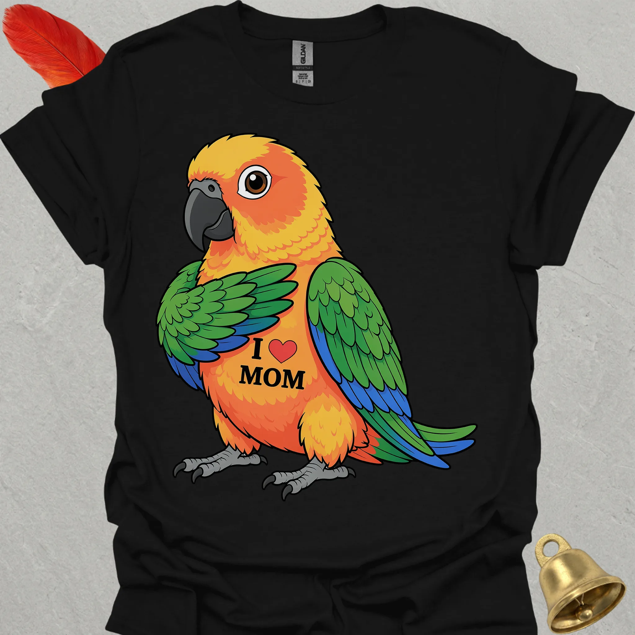 Jenday Conure I Love Mom T-Shirt
