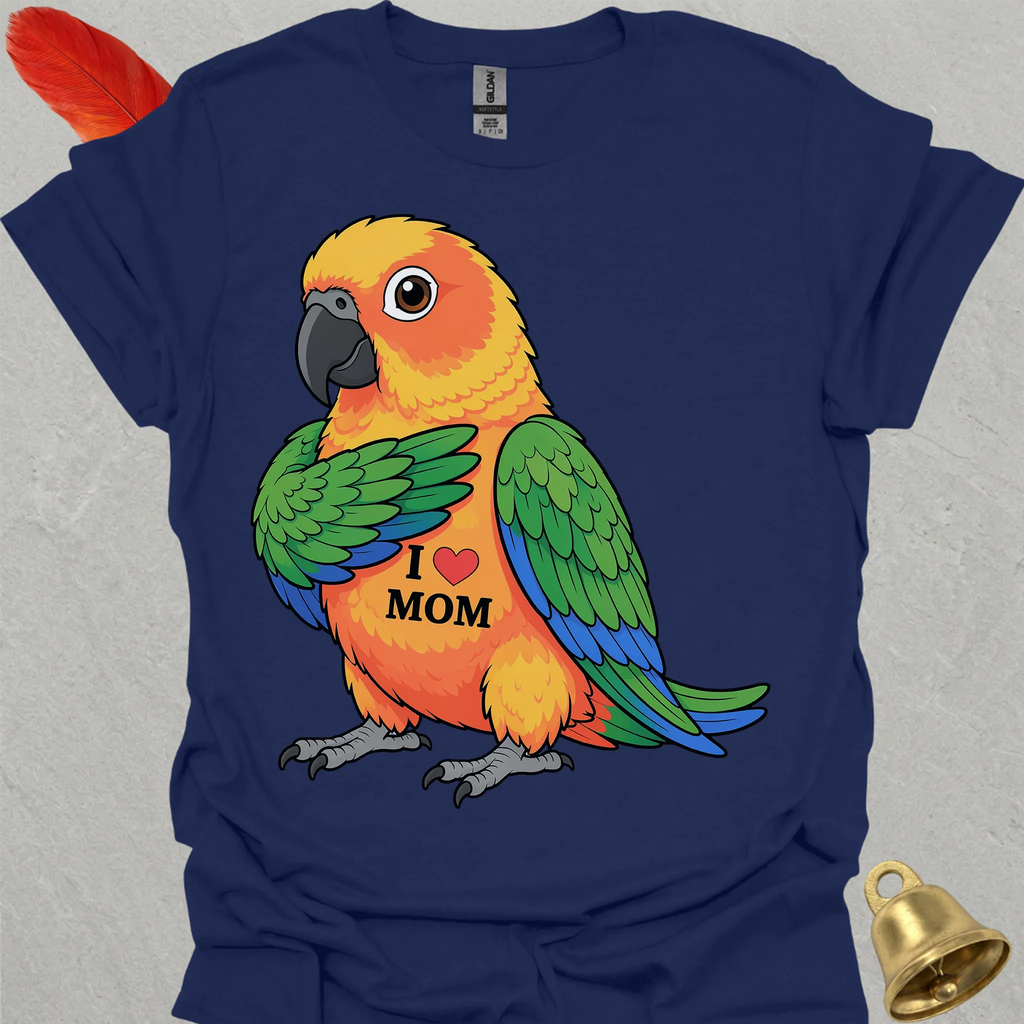 Jenday Conure I Love Mom T-Shirt