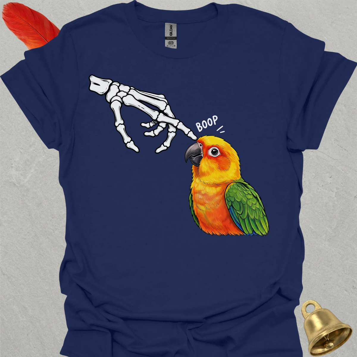 Jenday Conure Skeleton Boop T-Shirt