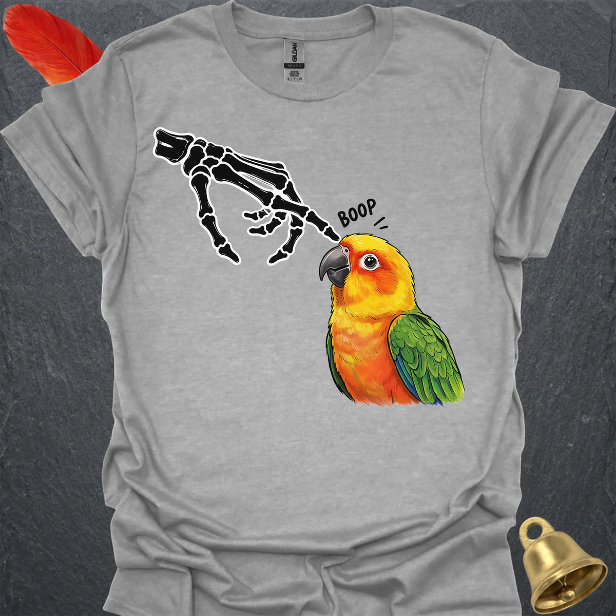 Jenday Conure Skeleton Boop T-Shirt