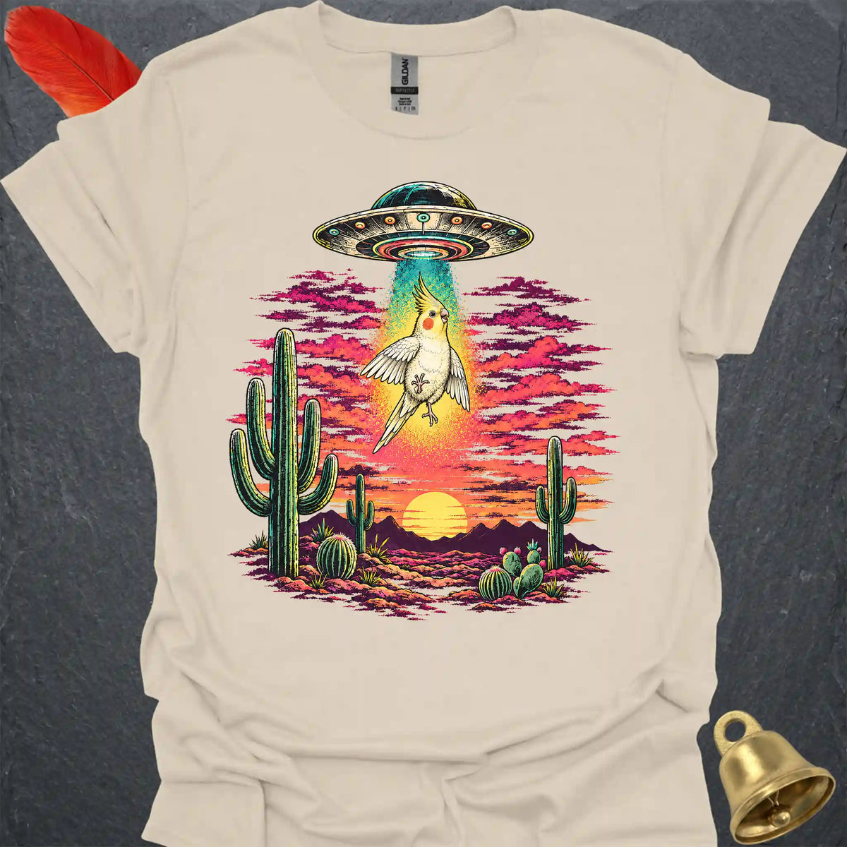 Lutino Cockatiel Abduction T-Shirt