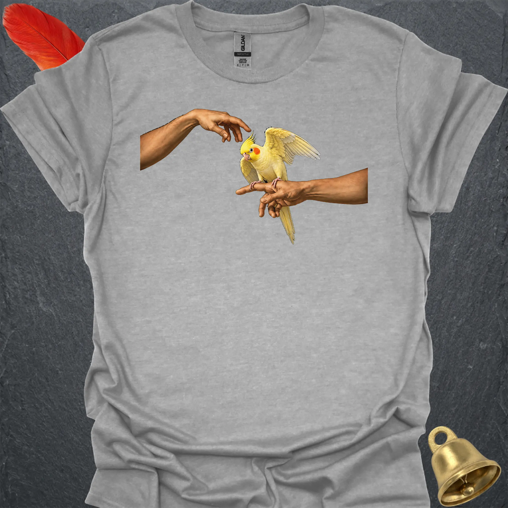 Lutino Cockatiel Adam T-Shirt