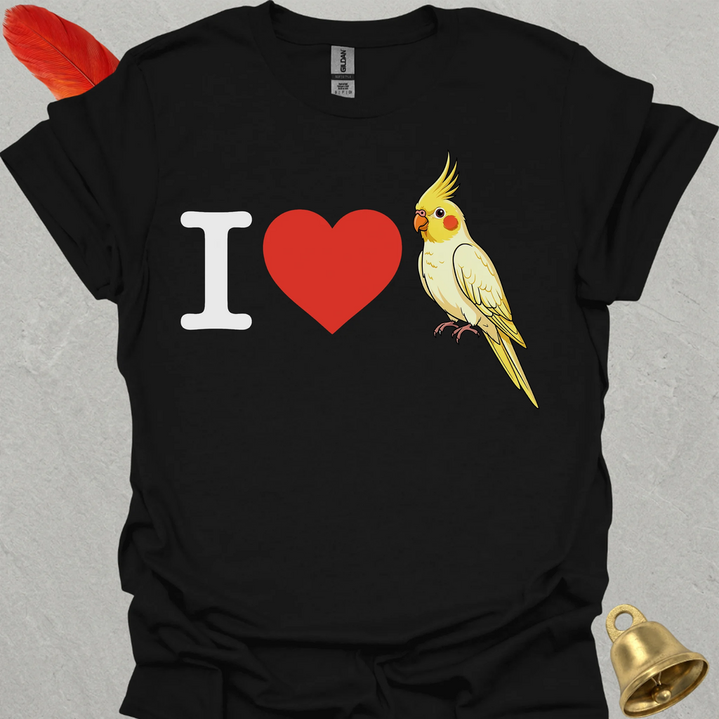 I Love Lutino Cockatiel T-Shirt