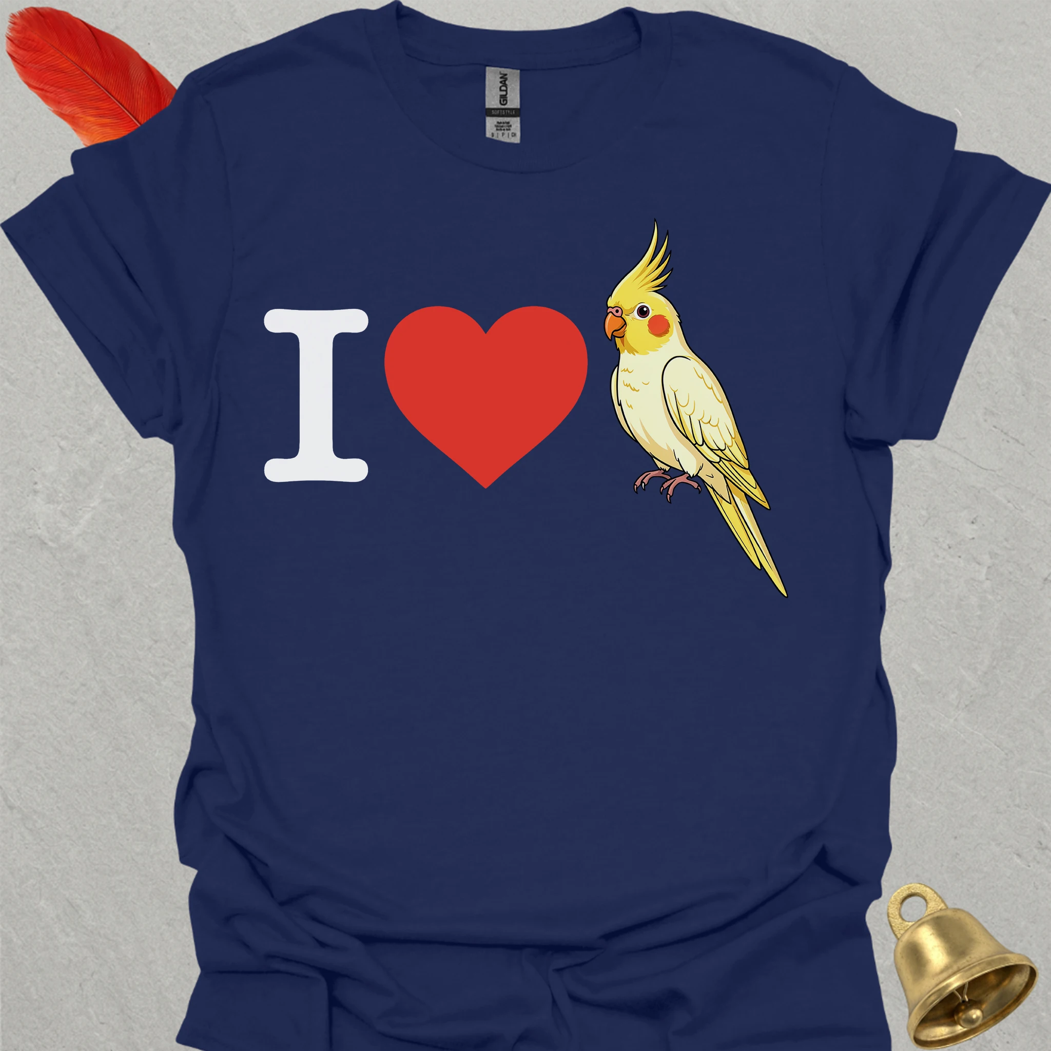 I Love Lutino Cockatiel T-Shirt