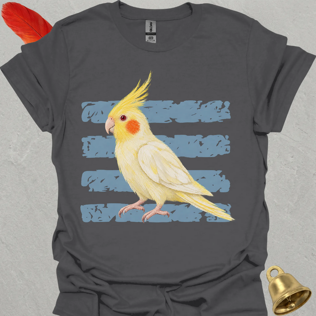 Lutino Cockatiel Brush T-Shirt