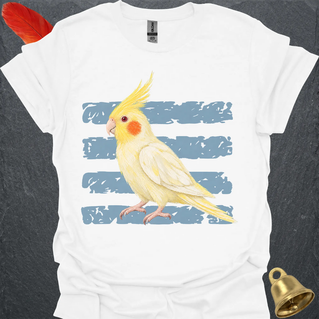 Lutino Cockatiel Brush T-Shirt