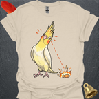 Lutino Cockatiel Eye on Prize T-Shirt