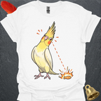 Lutino Cockatiel Eye on Prize T-Shirt