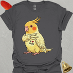 Lutino Cockatiel I Love Mom T-Shirt