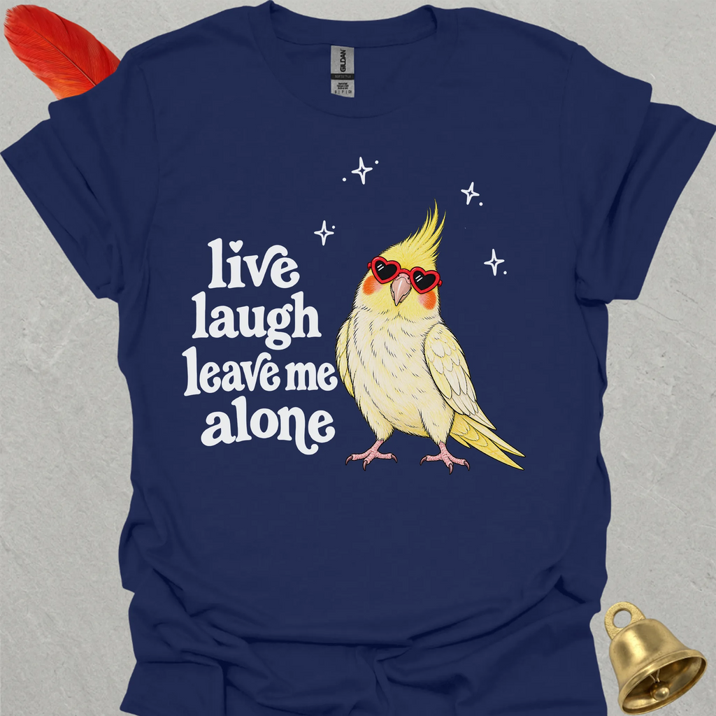 Lutino Cockatiel Live Laugh T-Shirt