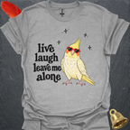 Lutino Cockatiel Live Laugh T-Shirt