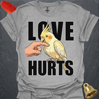 Lutino Cockatiel Love Hurts T-Shirt