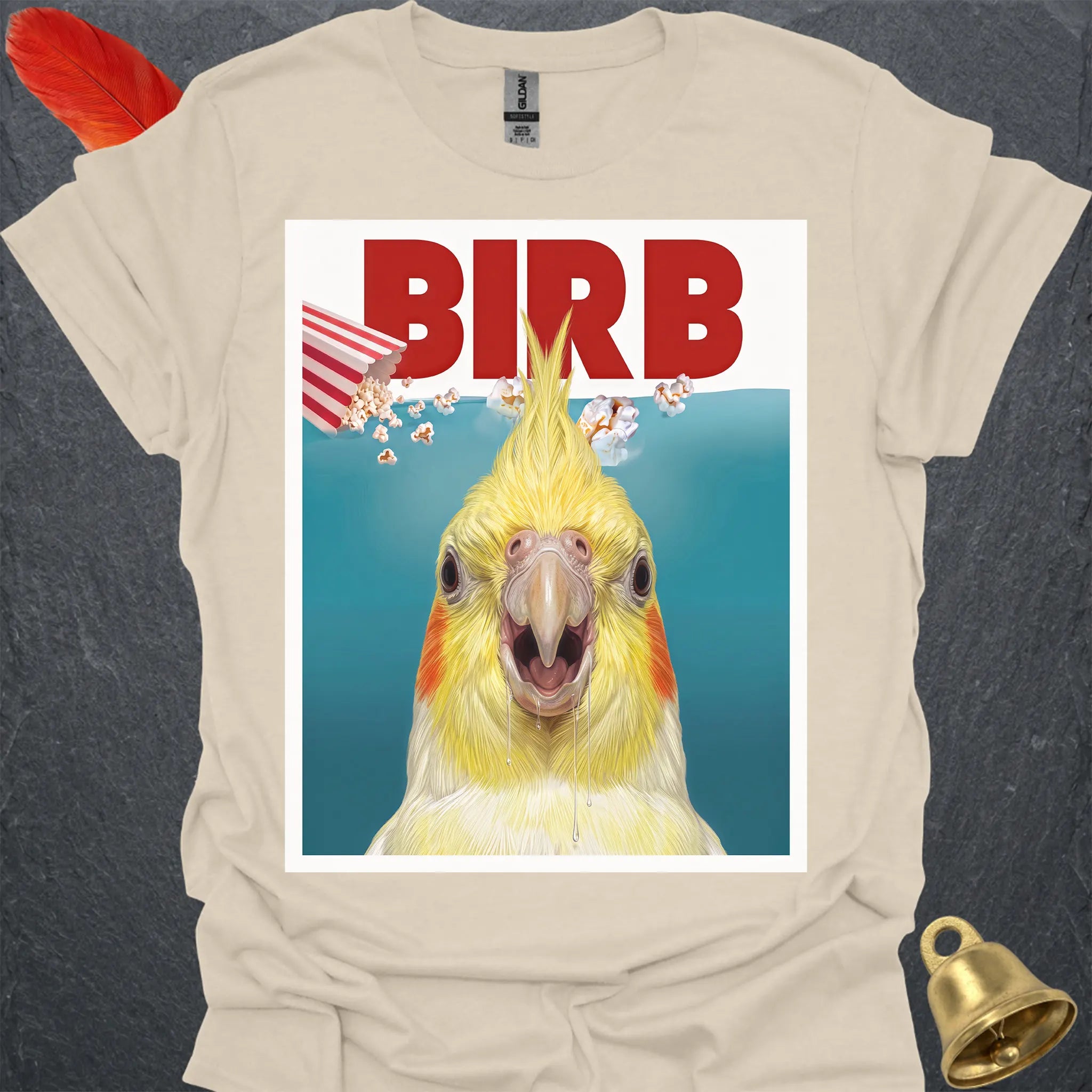 Lutino Cockatiel Movie T-Shirt