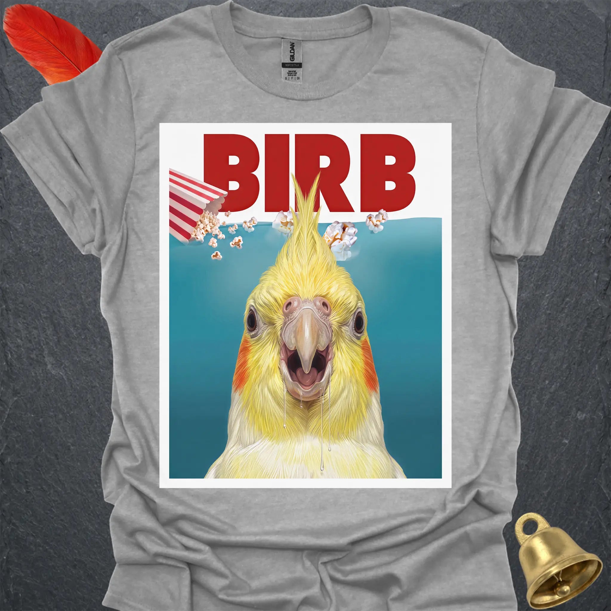 Lutino Cockatiel Movie T-Shirt