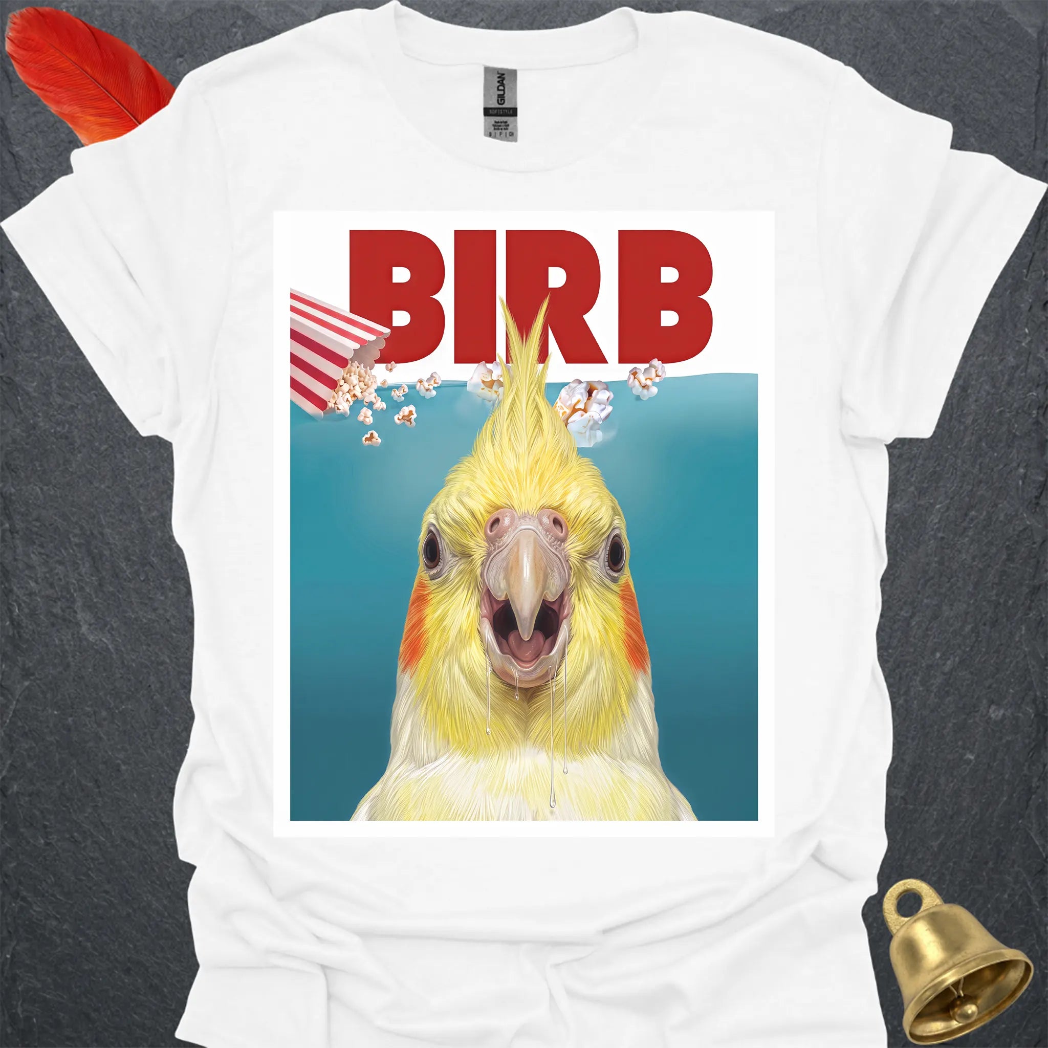 Lutino Cockatiel Movie T-Shirt