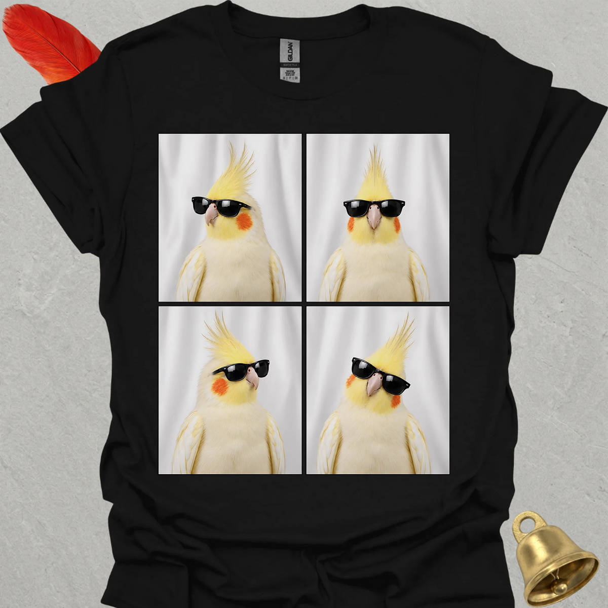 Lutino Cockatiel Photobooth T-Shirt