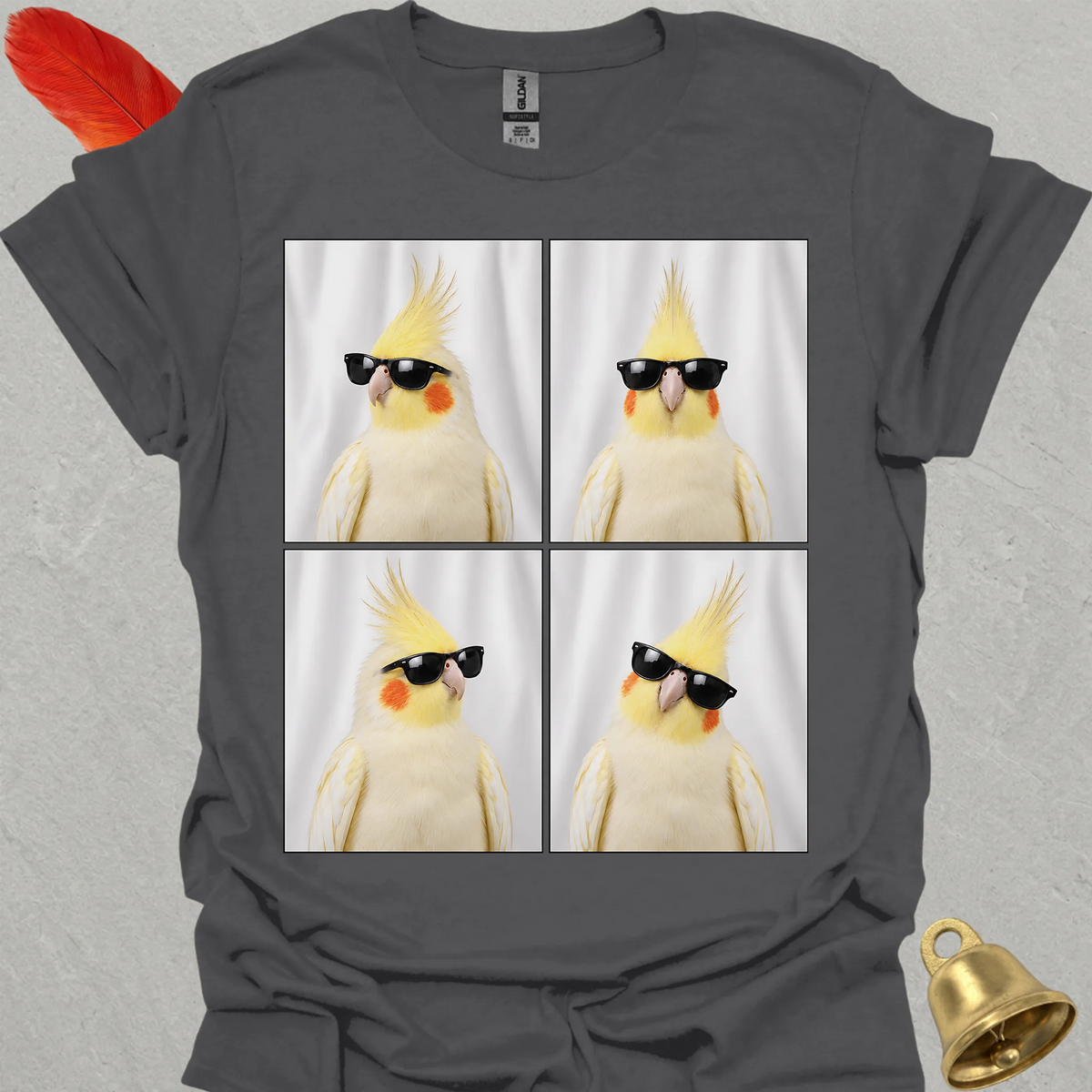 Lutino Cockatiel Photobooth T-Shirt