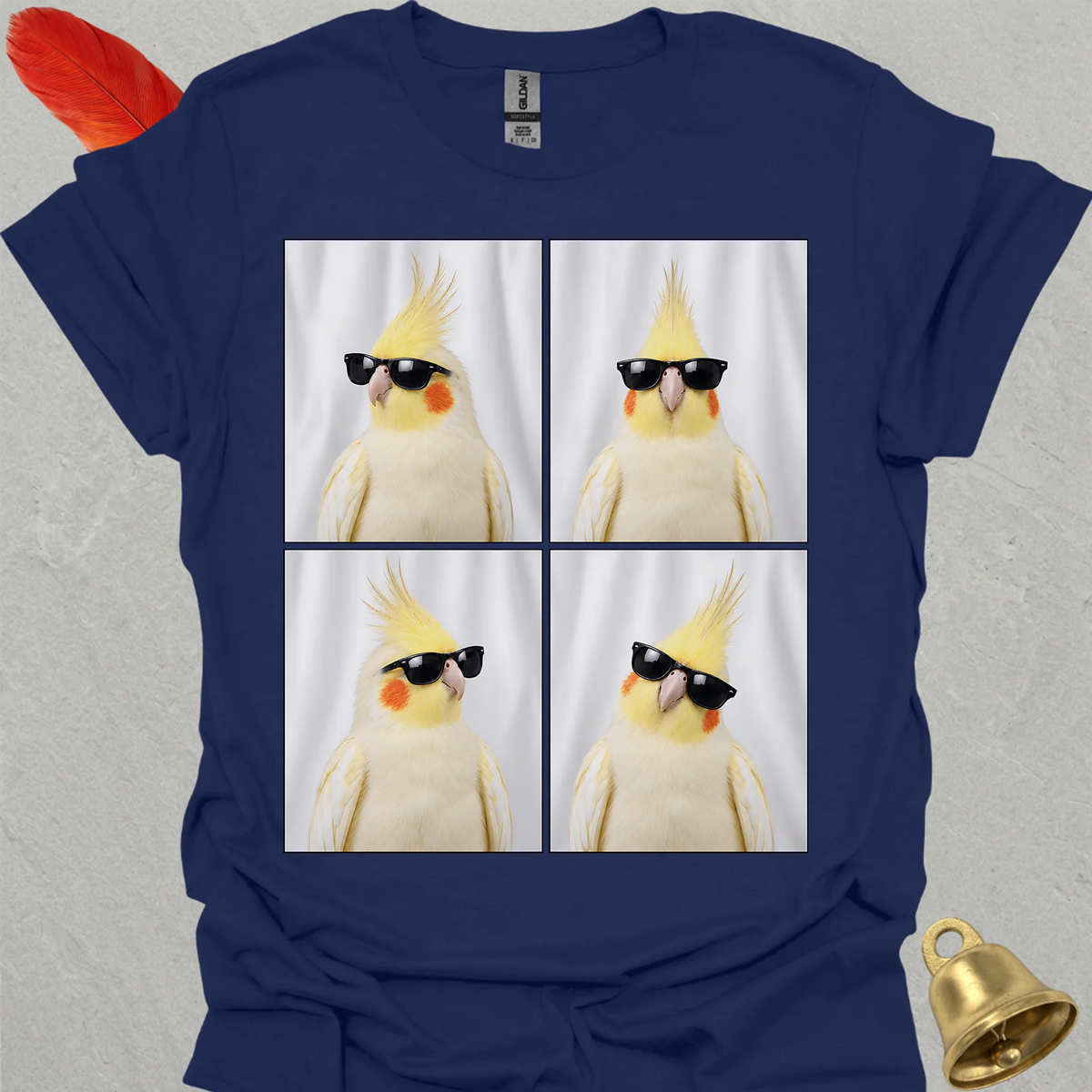 Lutino Cockatiel Photobooth T-Shirt