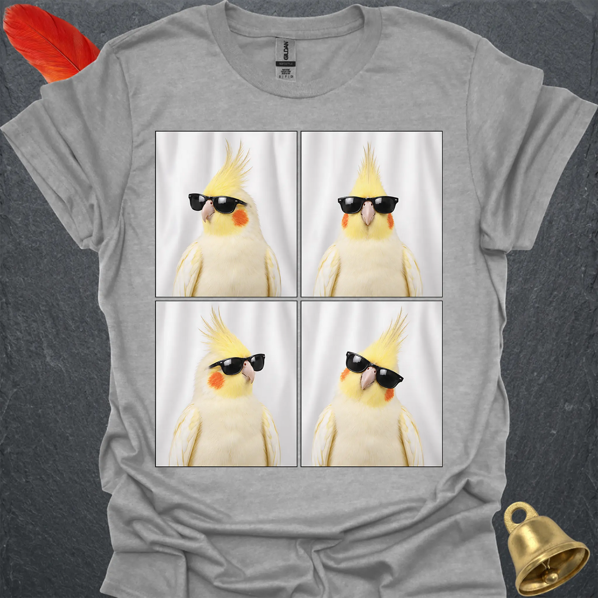 Lutino Cockatiel Photobooth T-Shirt