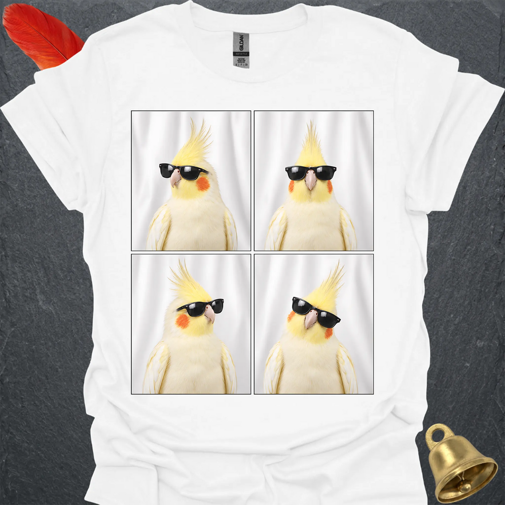 Lutino Cockatiel Photobooth T-Shirt