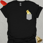 Lutino Cockatiel Pocket T-Shirt
